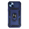 Newface Apple iPhone 14 Plus Kılıf Pars Lens Yüzüklü Silikon - Lacivert
