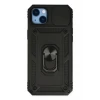 Newface Apple iPhone 14 Plus Kılıf Pars Lens Yüzüklü Silikon - Siyah