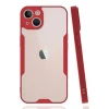 Newface Apple iPhone 14 Plus Kılıf Platin Silikon - Kırmızı