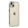 Newface Apple iPhone 14 Plus Kılıf Razer Lensli Silikon - Gümüş