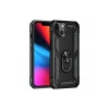 Newface Apple iPhone 14 Plus Kılıf Sofya Yüzüklü Silikon Kapak - Siyah
