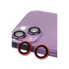 Newface Apple iPhone 14 Plus Raze Metal Kamera Lens - Kırmızı