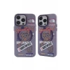 Newface Apple iPhone 14 Pro Kılıf Apollo Magneticsafe Desenli Kapak - Apollo Mor - 2