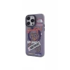 Newface Apple iPhone 14 Pro Kılıf Apollo Magneticsafe Desenli Kapak - Apollo Mor - 2