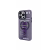 Newface Apple iPhone 14 Pro Kılıf Apollo Magneticsafe Desenli Kapak - Apollo Mor - 3