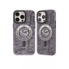 Newface Apple iPhone 14 Pro Kılıf Apollo Magneticsafe Desenli Kapak - Apollo Mor - 5
