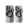 Newface Apple iPhone 14 Pro Kılıf Apollo Magneticsafe Desenli Kapak - Apollo Şeffaf - 5
