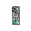 Newface Apple iPhone 14 Pro Kılıf Apollo Magneticsafe Desenli Kapak - Apollo Siyah - 2