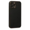 Newface Apple iPhone 14 Pro Kılıf Coco Deri Silikon Kapak - Siyah