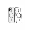 Newface Apple iPhone 14 Pro Kılıf Element Magneticsafe Sert Kapak - Gümüş