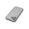 Newface Apple iPhone 14 Pro Kılıf Grand Magneticsafe Kapak - Mor