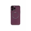 Newface Apple iPhone 14 Pro Kılıf Jack Magneticsafe Lens Silikon - Mürdüm