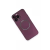 Newface Apple iPhone 14 Pro Kılıf Jack Magneticsafe Lens Silikon - Mürdüm