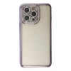 Newface Apple iPhone 14 Pro Kılıf Joke Taşlı Silikon - Mor