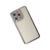 Newface Apple iPhone 14 Pro Kılıf Joke Taşlı Silikon - Mor