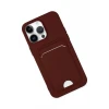 Newface Apple iPhone 14 Pro Kılıf Kelvin Kartvizitli Silikon - Bordo