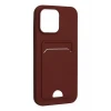 Newface Apple iPhone 14 Pro Kılıf Kelvin Kartvizitli Silikon - Bordo