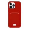 Newface Apple iPhone 14 Pro Kılıf Kelvin Kartvizitli Silikon - Kırmızı
