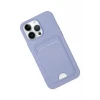 Newface Apple iPhone 14 Pro Kılıf Kelvin Kartvizitli Silikon - Lila