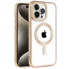 Newface Apple iPhone 14 Pro Kılıf Kronos Magsafe Kapak - Gold