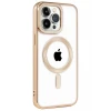 Newface Apple iPhone 14 Pro Kılıf Kronos Magsafe Kapak - Gold