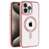 Newface Apple iPhone 14 Pro Kılıf Kronos Magsafe Kapak - Rose Gold