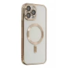 Newface Apple iPhone 14 Pro Kılıf Kross Magneticsafe Kapak - Gold