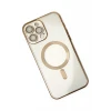 Newface Apple iPhone 14 Pro Kılıf Kross Magneticsafe Kapak - Gold