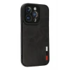 Newface Apple iPhone 14 Pro Kılıf Loop Deri Silikon - Siyah