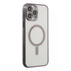 Newface Apple iPhone 14 Pro Kılıf Magneticsafe Lazer Silikon - Siyah