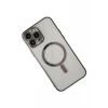 Newface Apple iPhone 14 Pro Kılıf Magneticsafe Lazer Silikon - Siyah