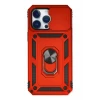 Newface Apple iPhone 14 Pro Kılıf Pars Lens Yüzüklü Silikon - Kırmızı