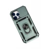 Newface Apple iPhone 14 Pro Kılıf Pars Lens Yüzüklü Silikon - Yeşil