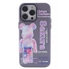 Newface Apple iPhone 14 Pro Kılıf Prada Desenli Kapak - Prada Mor - 1