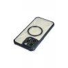 Newface Apple iPhone 14 Pro Kılıf Prag Magneticsafe Kapak - Lacivert