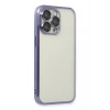 Newface Apple iPhone 14 Pro Kılıf Razer Lensli Silikon - Mor
