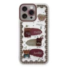Newface Apple iPhone 14 Pro Kılıf Sweet Desenli Silikon Kapak - Şeffaf