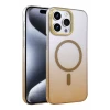 Newface Apple iPhone 14 Pro Max Glossy Magsafe Kapak - Çöl Titanyum