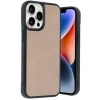 Newface Apple iPhone 14 Pro Max Kılıf Aras Deri Kapak - Pudra