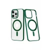 Newface Apple iPhone 14 Pro Max Kılıf Element Magneticsafe Sert Kapak - Köknar Yeşili