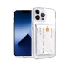 Newface Apple iPhone 14 Pro Max Kılıf Kart Şeffaf Silikon - Şeffaf