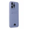 Newface Apple iPhone 14 Pro Max Kılıf Kelvin Kartvizitli Silikon - Lila