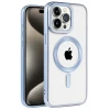 Newface Apple iPhone 14 Pro Max Kılıf Kronos Magsafe Kapak - Sierra Blue