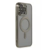 Newface Apple iPhone 14 Pro Max Kılıf Kross Magneticsafe Kapak - Titan Gri