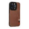 Newface Apple iPhone 14 Pro Max Kılıf Loop Deri Silikon - Kahverengi