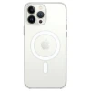 Newface Apple iPhone 14 Pro Max Kılıf Magneticsafe Şeffaf Silikon - Şeffaf