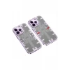 Newface Apple iPhone 14 Pro Max Kılıf Mekanik Bumper Kapak - Derin Mor
