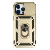 Newface Apple iPhone 14 Pro Max Kılıf Pars Lens Yüzüklü Silikon - Gold