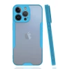 Newface Apple iPhone 14 Pro Max Kılıf Platin Silikon - Mavi