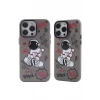 Newface Apple iPhone 14 Pro Max Kılıf Prada Desenli Kapak - Prada Siyah - 1